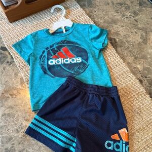 Adidas Teal and Navy Kids Outfit